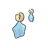 Aqua Star Earrings