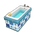 Blue Mosaic Porcelain Bathtub