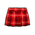 Campus Red Plaid Skirt