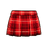 Campus Red Plaid Skirt