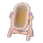Faintglow Stars Standing Mirror