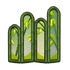 Golden Bamboo Screen