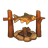 Golden Savanna Campfire Fish Rack