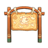 Golden Savanna Map Stand