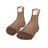 Gray with Black Toe Socks