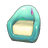 Icy Fluorite Armchair