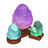 Icy Fluorite Crystal Cluster