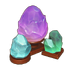 Icy Fluorite Crystal Cluster