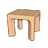 Maizeglow Wooden Square Table