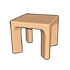Maizeglow Wooden Square Table