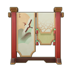 Moonlit Crane Scroll Stand Icon.png