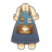 Navy Cafe Apron