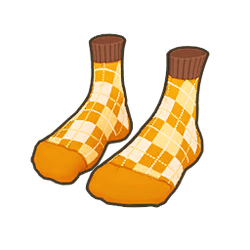 Orange & Yellow Argyle Socks Icon.png