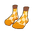 Orange & Yellow Argyle Socks
