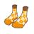 Orange & Yellow Argyle Socks
