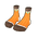Orange Striped Socks