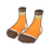 Orange Striped Socks