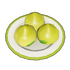 Pandan Peach Bun