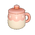 Pink & White Ceramic Cup