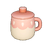 Pink & White Ceramic Cup