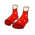 Polka Dot Red Toe Socks