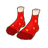 Polka Dot Red Toe Socks