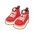 Red Platform Canvas Shoes