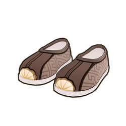Silver Ginkgo Fabric Shoes Icon.png