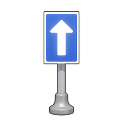 Straight Ahead Sign Icon.png