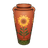 Sunflower Two-Handled Ceramic Vase