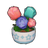 Tricolor Potted Mooncycle Rose