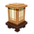 Warm Blossom Wood-Grain Floor Lamp