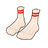 White Sports Socks