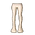 White Striped Tights