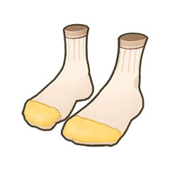 White with Yellow Toe Socks Icon.png