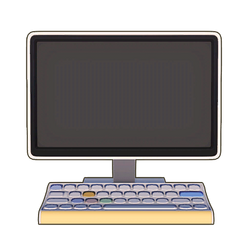 Yellow & White Desktop PC Icon.png