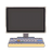Yellow & White Desktop PC