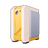 Yellow & White PC Tower